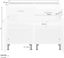 OPTIFIT Unterschrank »Parma« Breite 100 cm