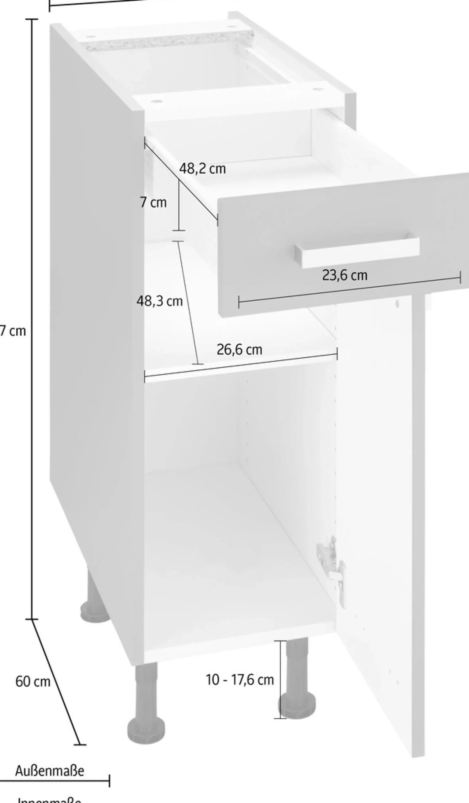 OPTIFIT Unterschrank »Parma« Breite 30 cm