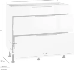OPTIFIT Unterschrank »Tara« mit Vollauszug und Soft-Close-Funktion, Breite 90 cm