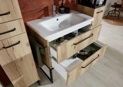OPTIFIT Waschtisch »Yukon« Breite 80 cm, mit Keramikbecken