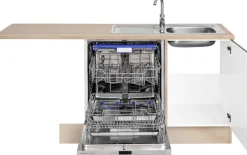 OPTIFIT Winkelküche »Bern mit Hanseatic-E-Geräten« Stellbreite 285x175 cm, mit Induktionskochfeld, Soft-Close