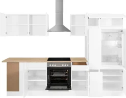 OPTIFIT Winkelküche »Roth« Stellmaße 300x175 cm, wahlweise mit E-Geräten, mit Apothekerschrank