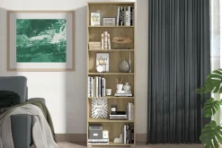 OTTO home Aktenregal »Tomar Regal Bücherregal« Bücherregal mit viel Stauraum, Maße (B/T/H): 70/24,5/211,5 cm