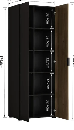 OTTO home Aktenschrank »ASPEA-AS1T5F« Set,Mehrzweckschrank, modernes Design mit Akustikpaneel-Optik