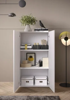 OTTO home Aktenschrank »Basic, Mehrzweckschrank mit 2 Türen (innen 2 Einlegeböden),« Büroschrank in verschiedenen Farben, B 63 x H 114 cm