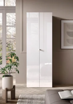 OTTO home Aktenschrank »Basic, Büroschrank mit 2 Türen (innen 3 Einlegeböden),« hoher Mehrzweckschrank in verschiedenen Farben, B 63 x H 184 cm