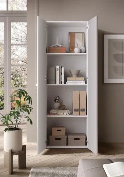 OTTO home Aktenschrank »Basic, Büroschrank mit 2 Türen (innen 3 Einlegeböden),« hoher Mehrzweckschrank in verschiedenen Farben, B 63 x H 184 cm