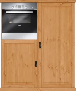 OTTO home Backofen/Kühlumbauschrank »Rügen« Breite 127 cm, Kiefer massiv, Nische für Kühlschrank