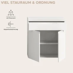 OTTO home Badkommode »MAOI, Breite 75 cm, 2 Türen, 1 Schubkasten, 2 Fächer« Badezimmerschrank, Schrank, Kommode, Midischrank, Bad, Badezimmer