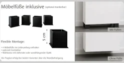 OTTO home Badmöbel-Set »BOZEN, 5-tlg. Unterbecken-Set - Midischrank«