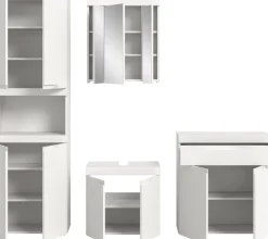 OTTO home Badmöbel-Set »MAOI, 4-teilige Badkombination, hochwertige MDF Front«