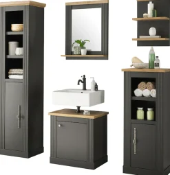 OTTO home Badmöbel-Set »WESTMINSTER, Bad im Landhausstil, 5-teiliges Badezimmer« 5 Stk. tlg.
