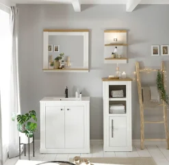 OTTO home Badmöbel-Set »WESTMINSTER, Bad im Landhausstil, 2-teiliges Badezimmer« 4 Stk. tlg.