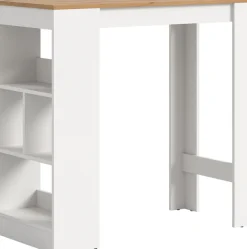 OTTO home Bartisch »NORDBY, Breite x Höhe: 105 x 103cm, 4 offene Fächer« Esstisch, Stehtisch, Tresentisch, Bistrotisch, Küchentisch