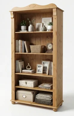 OTTO home Bücherregal »Adele, Standregal, Regal« B/T/H:,aus massiver Kiefer, Breite 92 cm, FSC®