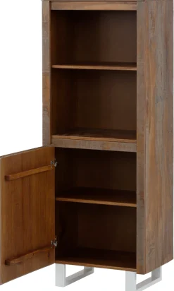 OTTO home Bücherregal »Lagos« aus schönem massivem Kiefernholz, grifflos, Breite 55 cm