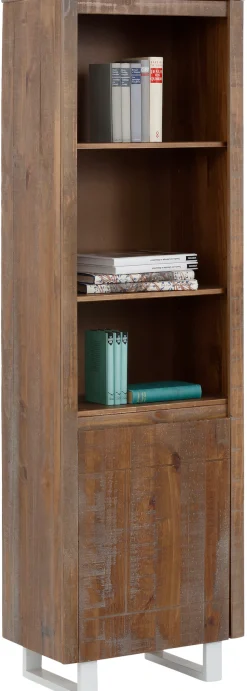 OTTO home Bücherregal »Lagos« aus schönem massivem Kiefernholz, grifflos, Breite 55 cm