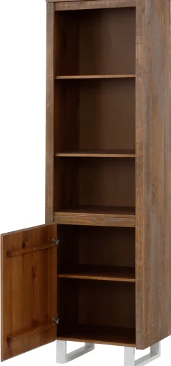 OTTO home Bücherregal »Lagos« aus schönem massivem Kiefernholz, grifflos, Breite 55 cm