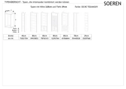 OTTO home Bücherregal »Soeren Eiche Regal mit 5 breiten Schubkästen in geteilter Optik« T/H: 80/29/220 cm, Eiche teilmassiv, FSC®, elegante Metallgriffe