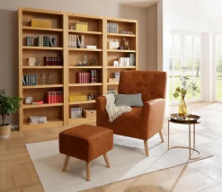 OTTO home Bücherwand »Bergen« aus schönem massivem Kiefernholz, 3 tlg.