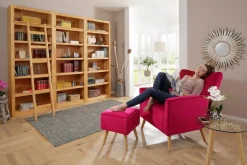 OTTO home Bücherwand »Bergen« aus schönem massivem Kiefernholz, 3 tlg.
