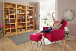 OTTO home Bücherwand »Bergen« aus schönem massivem Kiefernholz, 3 tlg.