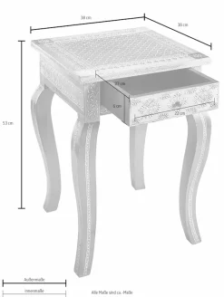 OTTO home Beistelltisch handgearbeitet und handbemalt