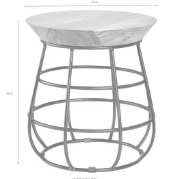 OTTO home Beistelltisch mit Metall-Gestell