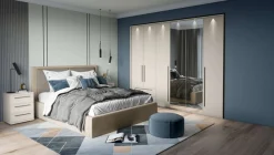 OTTO home Bettgestell »Opera, 160 oder 180 x 200 cm Liegefläche« mit Lattenrost, Bettkasten, Gasdruckfeder, gepolstertes Kopfteil