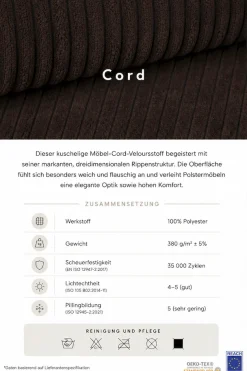 OTTO home Big-Sofa Mega-Sofa wahlweise in Cord oder Bouclé, mit Federkern & 6 Zierkissen