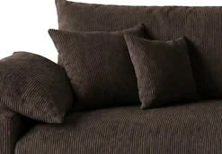 OTTO home Big-Sofa Mega-Sofa wahlweise in Cord oder Bouclé, mit Federkern & 6 Zierkissen