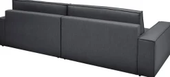 OTTO home Big-Sofa »SHERWOOD XXL Leinenoptik, Big-Sofa (316cm), extra tief (95 cm)« bequemer Sitzkomfort, Cord u. Leinenoptik, Kedernaht