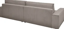 OTTO home Big-Sofa »SHERWOOD XXL Cord, Big-Sofa (316cm), extra tiefe Sitzfläche 95 cm« bequemer Sitzkomfort, Cord u. Leinenoptik, Kedernaht