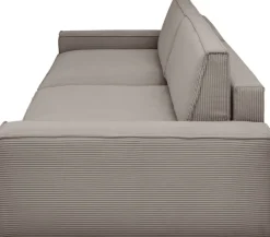 OTTO home Big-Sofa »SHERWOOD XXL Cord, Big-Sofa (316cm), extra tiefe Sitzfläche 95 cm« bequemer Sitzkomfort, Cord u. Leinenoptik, Kedernaht