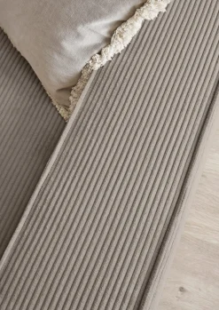 OTTO home Big-Sofa »SHERWOOD XXL Cord, Big-Sofa (316cm), extra tiefe Sitzfläche 95 cm« bequemer Sitzkomfort, Cord u. Leinenoptik, Kedernaht