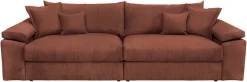OTTO home Big-Sofa »Soft&Cosy XXL, B: 303 cm - OTTO. Verlässliche Qualität.« Mega-Sofa, Cord oder Chenille-Struktur, mit Federkern & 4 Zierkissen
