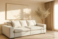 OTTO home Big-Sofa »Venslev« Lounge-Sofa, mit extra tiefer Sitzfläche und losen Kissen
