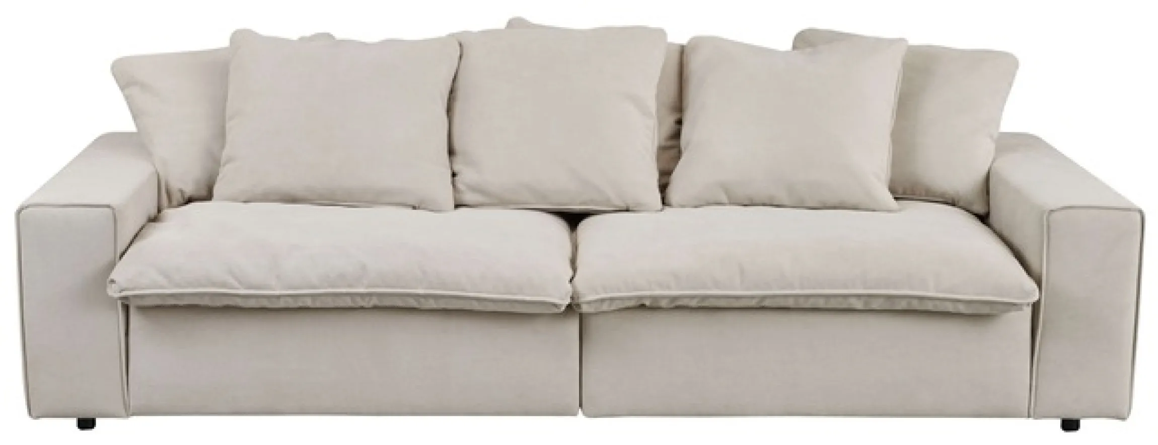 OTTO home Big-Sofa »Venslev« Lounge-Sofa, mit extra tiefer Sitzfläche und losen Kissen