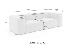 OTTO home Big-Sofa »XL HAILY Modularsofa extra tief, Sitztiefe 100 cm« als Modul oder separat verwendbar, für individuelle Zusammenstellung