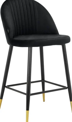 OTTO home Bistrostuhl »Embrosse« () 2 Stk.mit Sitz und Rücken gepolstert, in schönem Velourstoff, Sitzhöhe 65 cm