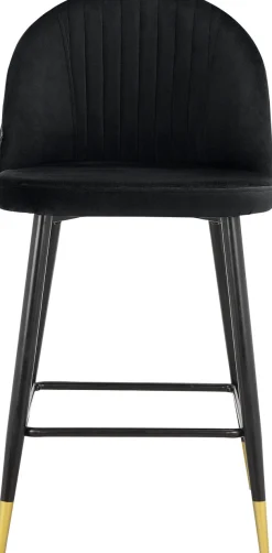 OTTO home Bistrostuhl »Embrosse« () 2 Stk.mit Sitz und Rücken gepolstert, in schönem Velourstoff, Sitzhöhe 65 cm