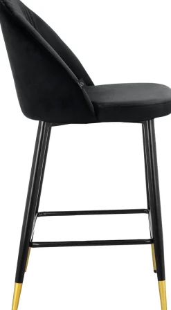 OTTO home Bistrostuhl »Embrosse« () 2 Stk.mit Sitz und Rücken gepolstert, in schönem Velourstoff, Sitzhöhe 65 cm