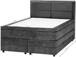 OTTO home Boxspringbett »FYNNA Polsterbett mit Bettkasten & 7-Zonen-Taschenfederkernmatratze H3« mit 7 cm Komfortschaum-Topper, Chenille-Bezug, Liegefläche 140x200 cm