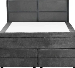 OTTO home Boxspringbett »FYNNA Polsterbett mit Bettkasten & 7-Zonen-Taschenfederkernmatratze H3« mit 7 cm Komfortschaum-Topper, Chenille-Bezug, Liegefläche 140x200 cm
