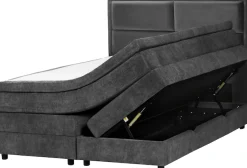 OTTO home Boxspringbett »FYNNA Polsterbett mit Bettkasten & 7-Zonen-Taschenfederkernmatratze H3« mit 7 cm Komfortschaum-Topper, Chenille-Bezug, Liegefläche 140x200 cm