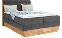 OTTO home Boxspringbett »Jenna« ohne LED-Beleuchtung, mit zertifizierten, recycelten Bezugsstoffen