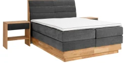 OTTO home Boxspringbett »Jenna« ohne LED-Beleuchtung, mit zertifizierten, recycelten Bezugsstoffen
