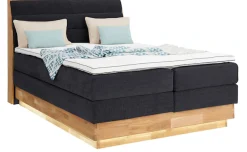 OTTO home Boxspringbett »JENNA in verschiedenen Farben und Breiten erhältlich« LED-Beleuchtung, mit zertifizierten, recycelten Bezugsstoffen