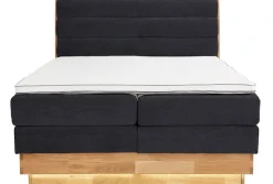 OTTO home Boxspringbett »JENNA in verschiedenen Farben und Breiten erhältlich« LED-Beleuchtung, mit zertifizierten, recycelten Bezugsstoffen