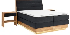 OTTO home Boxspringbett »JENNA in verschiedenen Farben und Breiten erhältlich« LED-Beleuchtung, mit zertifizierten, recycelten Bezugsstoffen